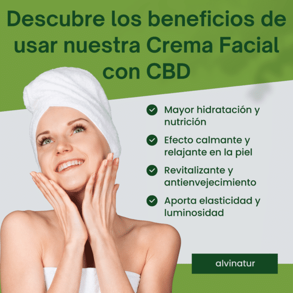 Crème Visage au beurre de Karité et CBD AlviNatur – Image 3