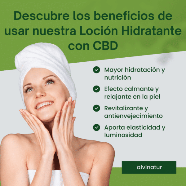 Lotion hydratante au CBD AlviNatur – Image 3