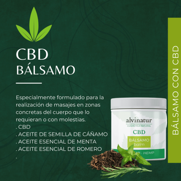 Beneficios del bálsamo de menta CBD Alvinatur