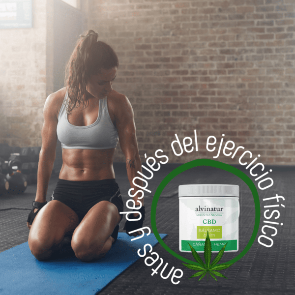 Bálsamo menta CBD para deporte