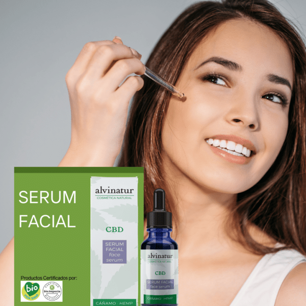 Serum facial CBD para piel sana