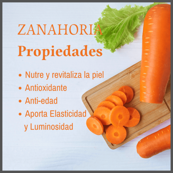 Propiedades de la zanahoria en la piel