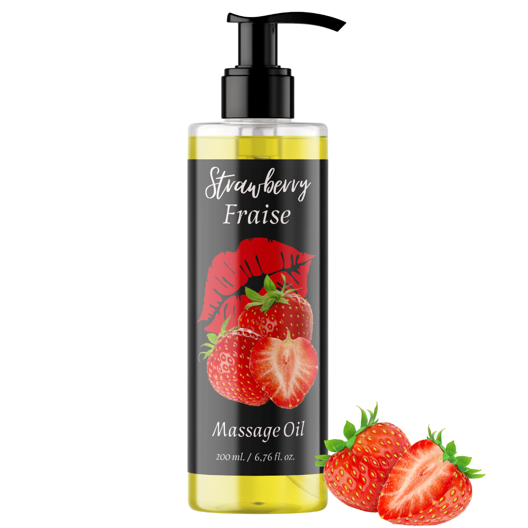 Huile de massage à l’arôme de fraise