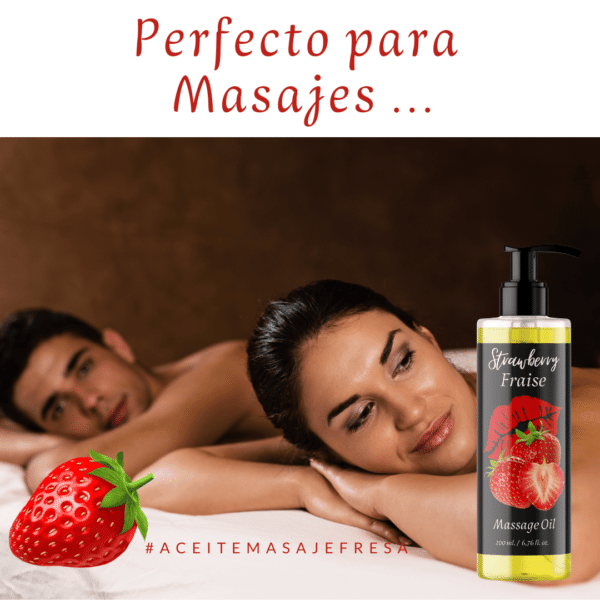 Aceite de masaje Sabor Fresa - Imagen 3