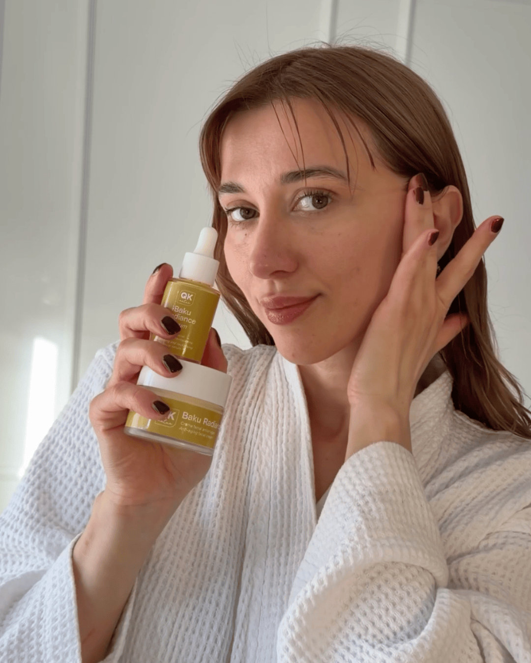 Rutina serum y crema facial baku radiance QKnatur